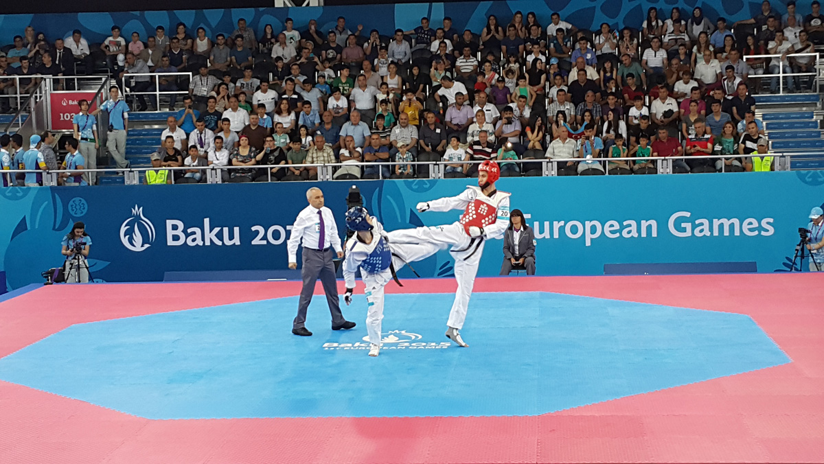 Azərbaycanlı kişi taekvondoçu 1/4 final mərhələsinə çıxdı