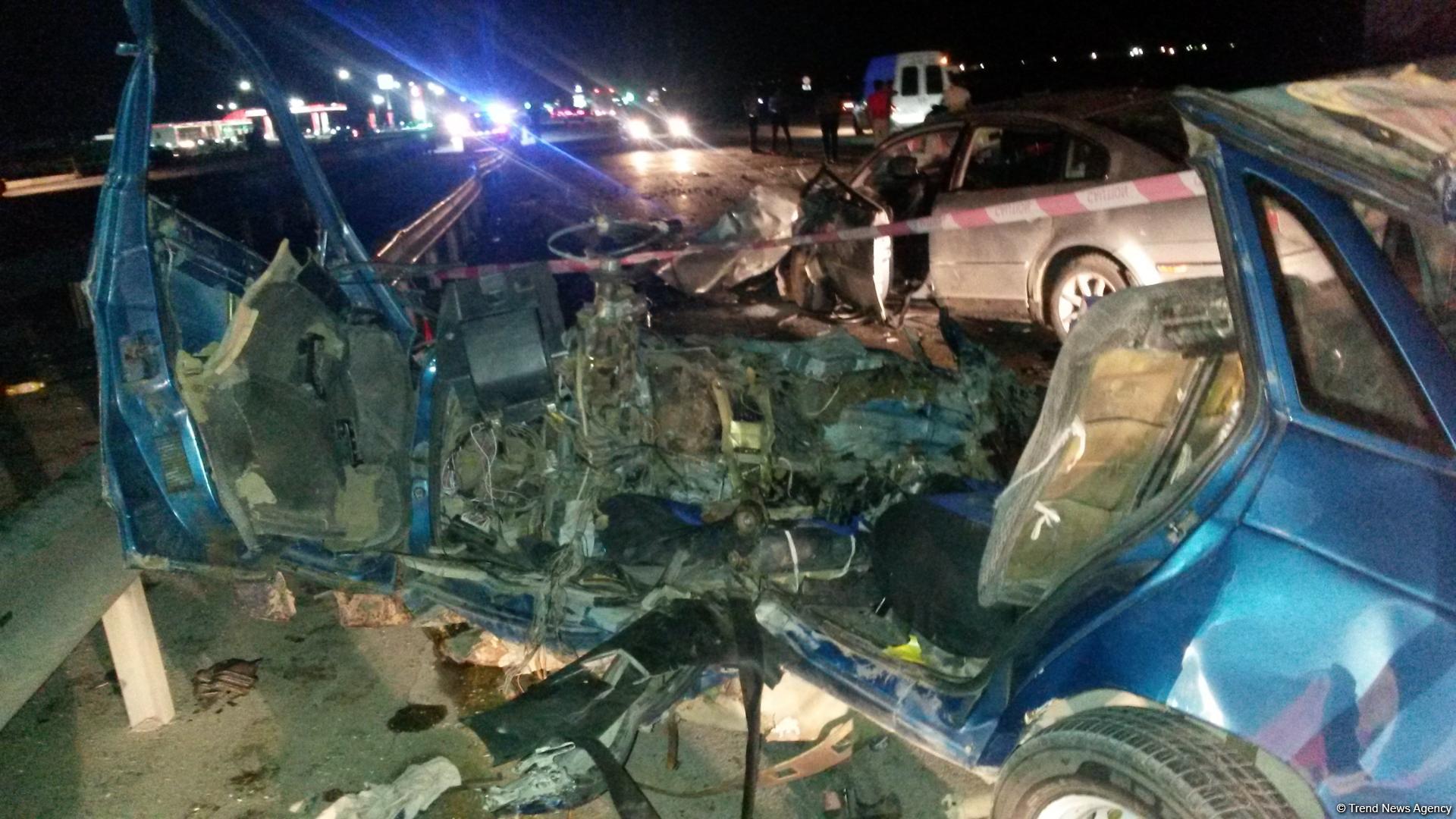 Недалеко от города Сумгайыт в аварии погибло четыре человека (Обновлено) (ФОТО)