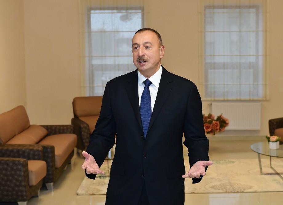 Президент Ильхам Алиев: Мы стараемся делать все, чтобы люди смогли защитить себя от негативного влияния мирового кризиса