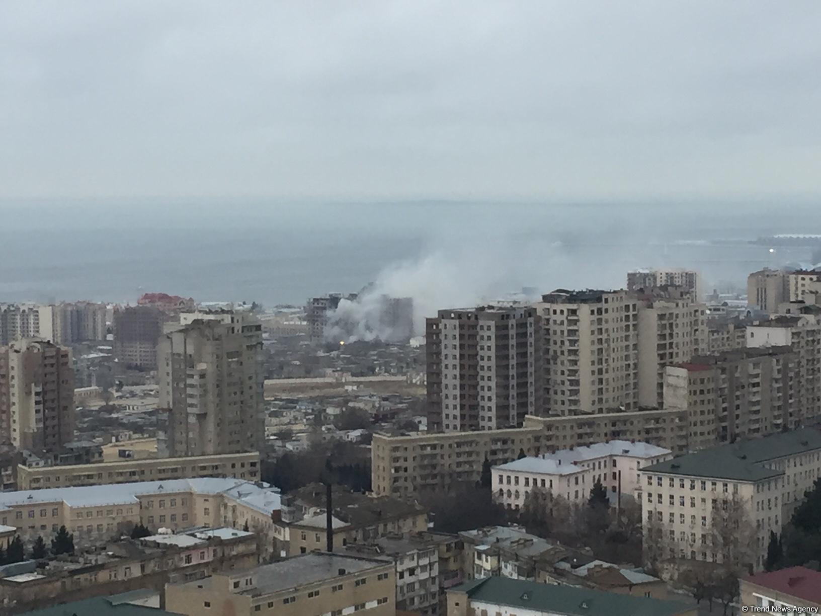 Fire in Baku's Sovetsky: 1 killed, 2 injured (PHOTO/VIDEO) (UPDATED) - Trend News Agency
