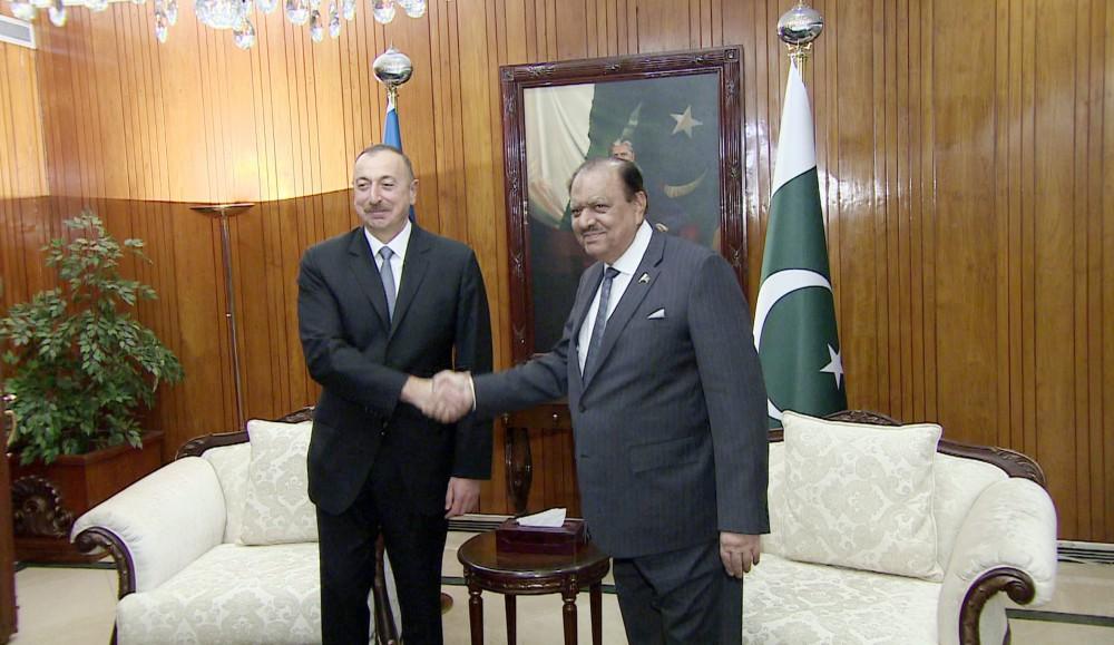Azərbaycan Prezidenti pakistanlı həmkarı ilə görüşüb