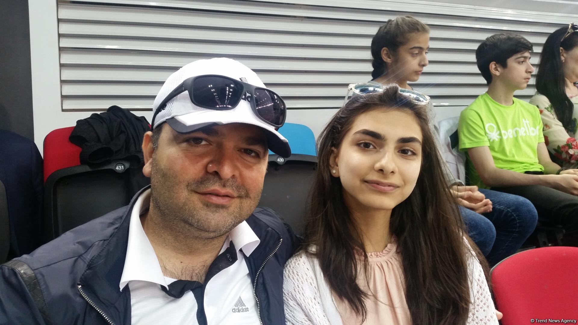 Болеем за азербайджанских гимнасток и они оправдывают ожидания - зрители