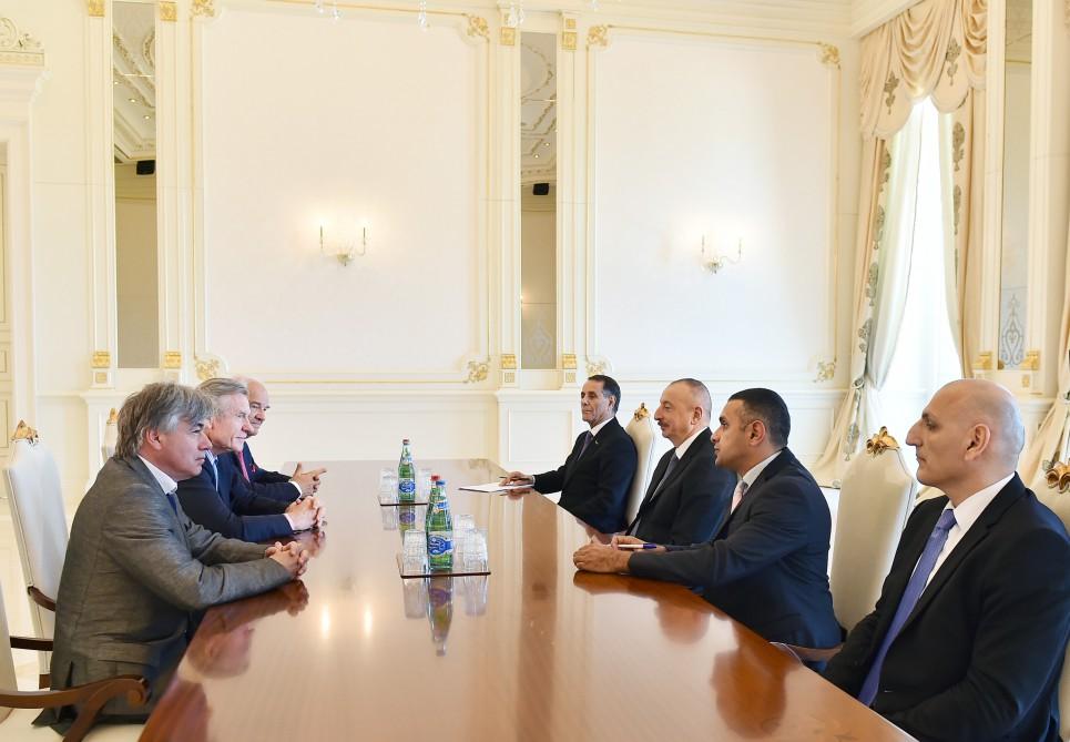 Ильхам Алиев принял главу Ассоциации друзей Азербайджана во Франции