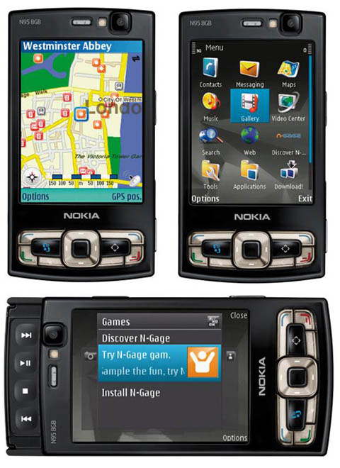 Компания Nokia объявила о старте продаж своего нового смартфона N95 8GB