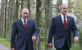 Bush and Putin agreed for the further cooperation of two countries