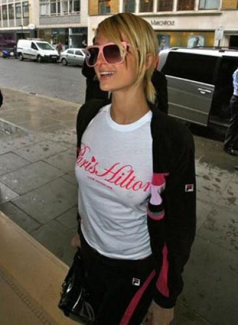 Paris Hilton's Braless   UK Takeover!