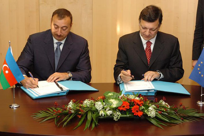 Azeri President and EC President Signed Memorandum of Understanding on Energy Partnership