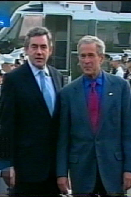 В Кэмп-Дэвиде началась встреча Джорджа Буша и Гордона Брауна(видео)