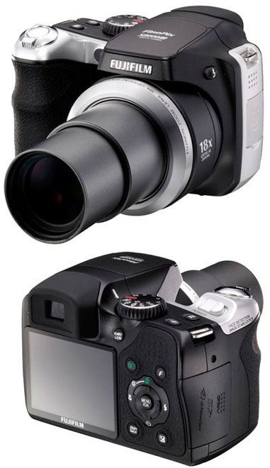 FujiFilm FinePix S8000fd – небольшая цифровая камера с широкоугольным объективом и мощным зумом
