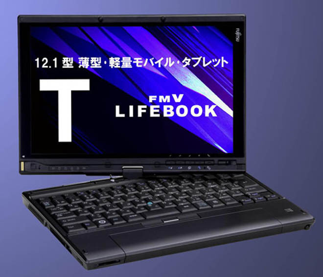 Fujitsu FMV-T8140: новый планшетный легковесный ноутбук с процессором Intel Core2 Duo