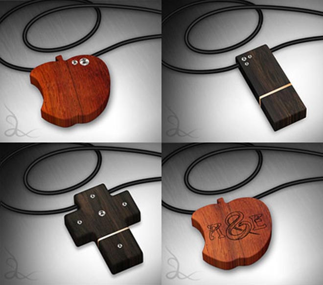 Gresso Flash Drives Blinged in Wood and Crystals