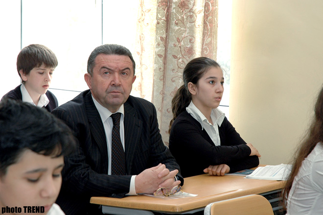 Azerbaijani Minister for Education Attends Opening Ceremony of Classic Gymnasium 160