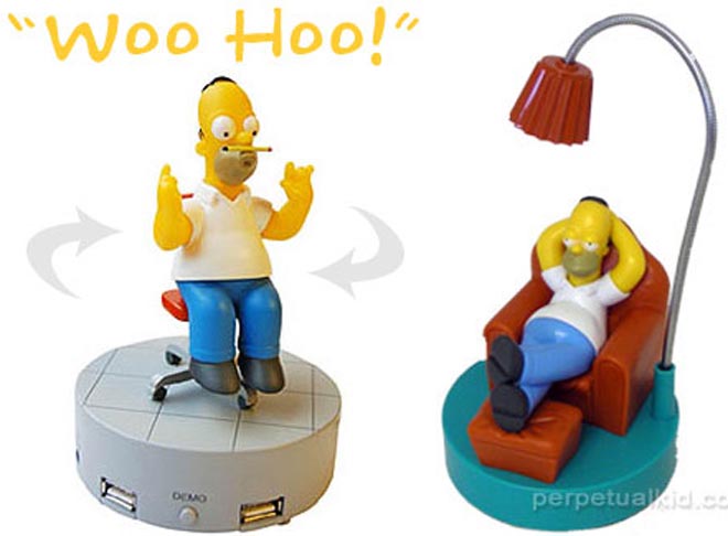 Homer Simpson USB Hub and Lamp