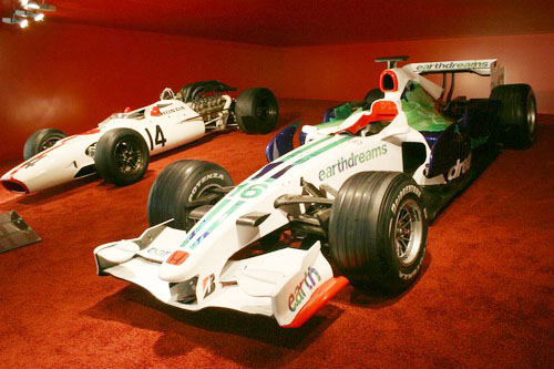 Honda Racing F1 Teams RA108 and new-look livery displayed at   Geneva