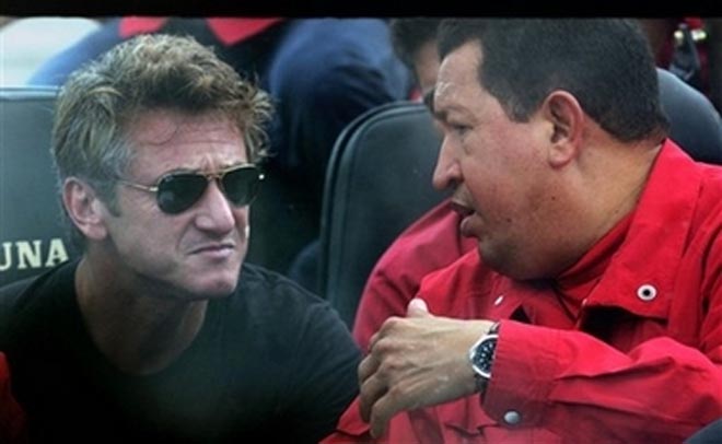 Sean Penn takes back seat on Hugo Chavez tour