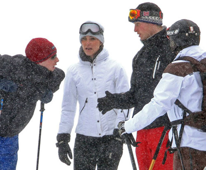 Prince William and Kate Middleton: snow bunnies