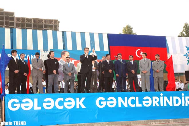 14 октября молодежь Азербайджана провела митинг