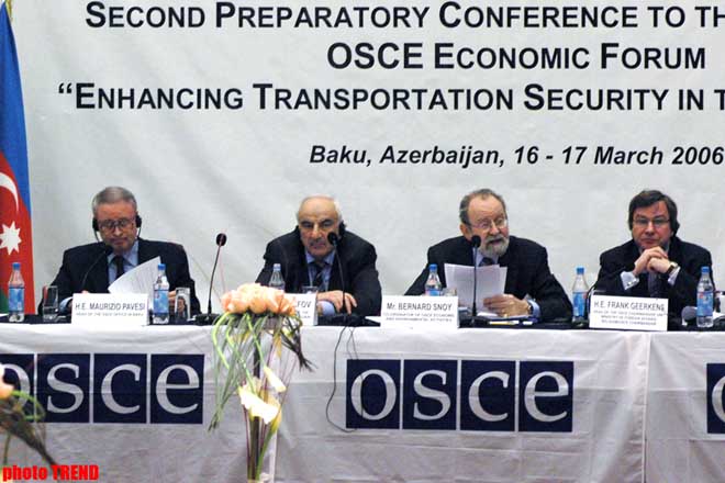 OSCE conference on transport starts in Baku