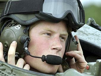 Prince Harry on plane back to Britain