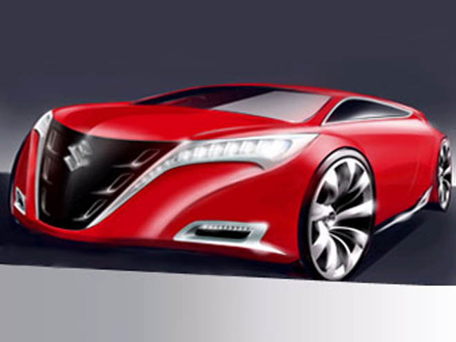 Suzuki показала первое изображение нового седана среднего класса