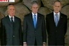 Bush visits   Israel's Yad Vashem Holocaust memorial   (video)