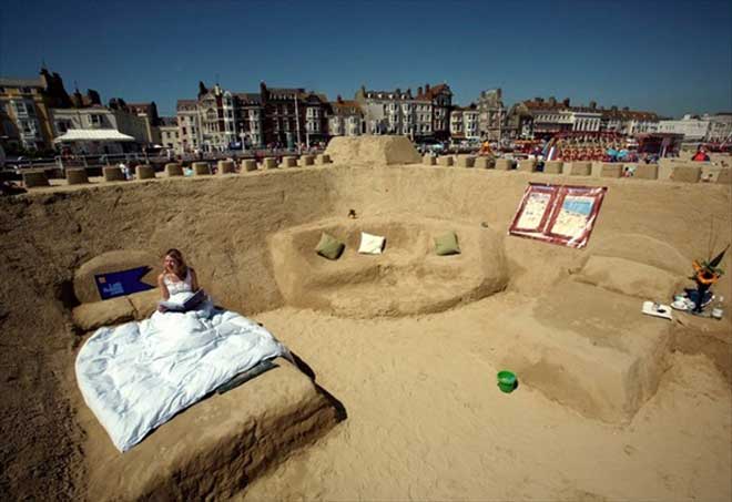 В Великобритании построен отель – замок из песка (фотосессия)