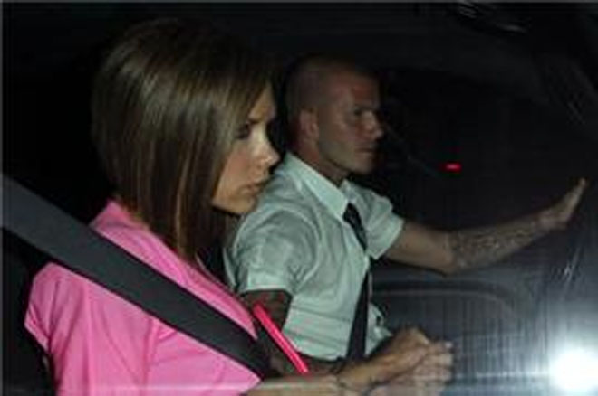 David and Victoria Beckham Involved In Car Accident