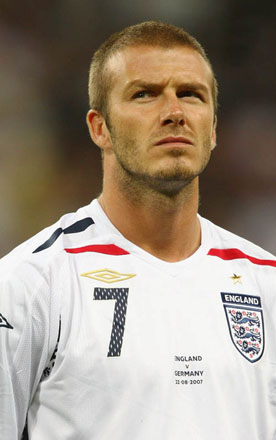 David Beckham in traffic accident