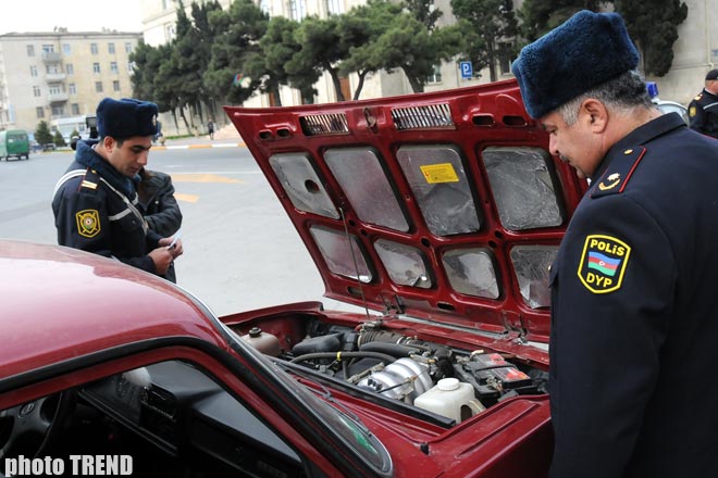 Крутые рейды дорожной полиции Баку (фотосессия, видео)