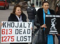 Перед зданием штаб-квартиры ООН в Нью-Йорке прошел пикет к годовщине трагедии в Ходжалах (фотосессия) - Gallery Thumbnail
