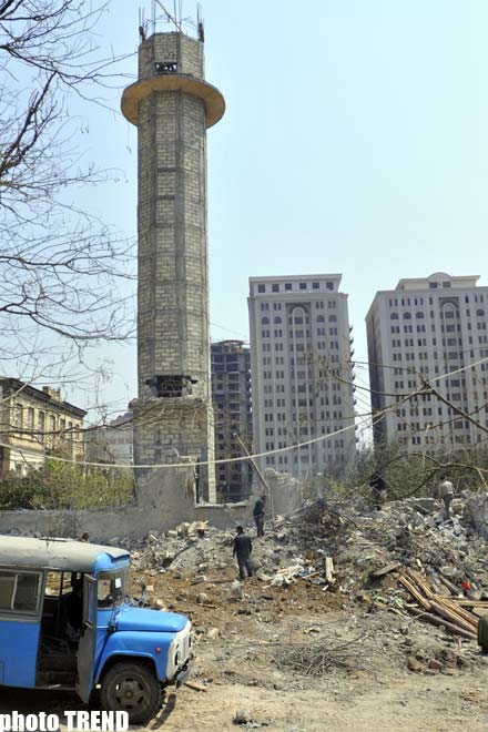 Prophet Muhammad Mosque is being razed in Baku