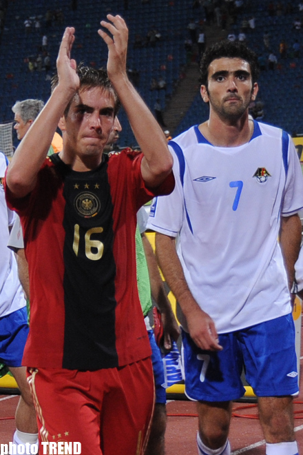 Отборочный матч между сборными Азербайджана и Германии по футболу закончился со счетом 0:2