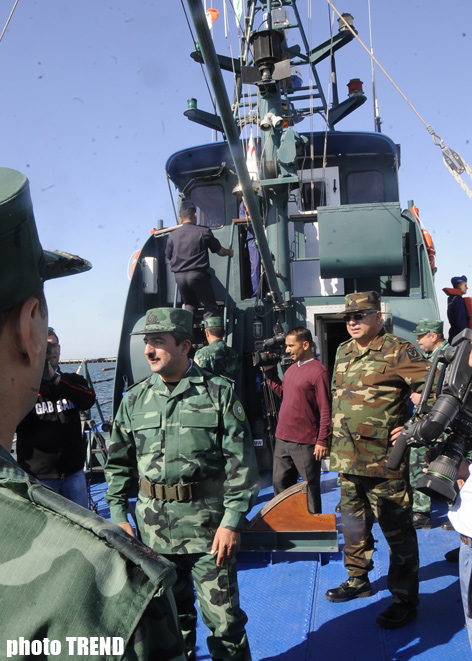 Azerbaijani State Border Service holding exercises in Caspian Sea (PHOTOSESSİON)