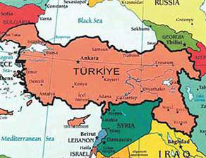 Turkey publishes map describing lands of Azerbaijan, Iraq and Syria as Turkish