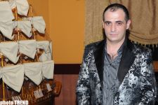 Айгюн Кязымова...и огромный торт для Фадала Баззи под танец живота