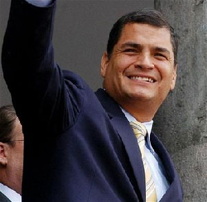Freed Ecuadorian president addresses supporters in Quito