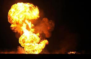 На магистральном газопроводе в Казахстане произошло возгорание