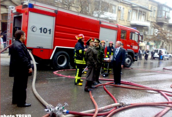Fire in restaurant in Baku extinguished (UPDATE)