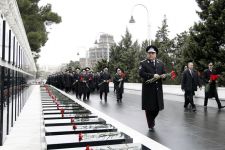 Личный состав МНБ Азербайджана посетил в связи с годовщиной трагедии 20 января Аллею шехидов