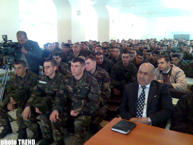 'Victims of genocide committed by Armenians - Baganis Ayrim' book presented at military unit in Azerbaijan - Gallery Image