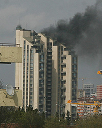 В Стамбуле горит элитный отель "Кемпински"