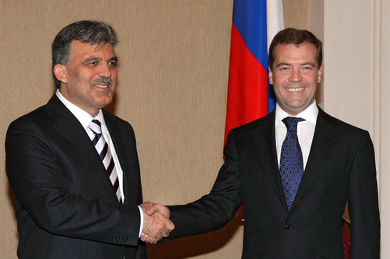 President Gul Meets With Russian President Medvedev At Dinner