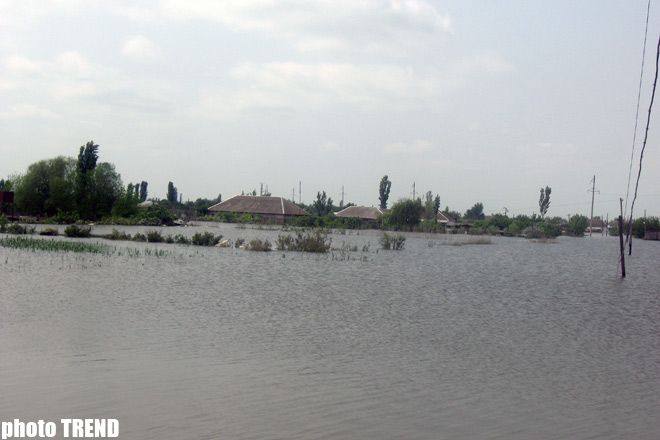 В реках Азербайджана в связи с осадками повысился уровень водности