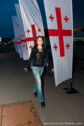 Сафура на грузинской вечеринке "Евровидения-2010" (фотосессия)