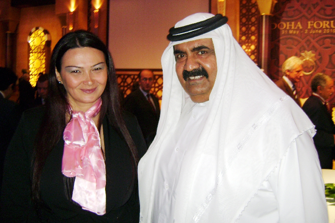 Millət vəkili Qənirə Paşayeva Qətərdə keçirilən "Doha-Forum"da bir sıra görüşlər keçirib (FOTO) - Gallery Image