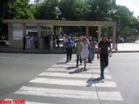 В Азербайджане прошла акция, пропагандирующая соблюдение правил дорожного движения (ФОТО)