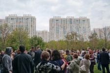Жители Москвы протестуют против строительства азербайджанцами мечети и медресе (фотосессия)