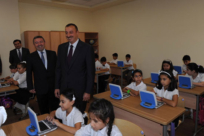 Azerbaijani President inaugurates educational complex in Baku (UPDATED) (PHOTO)