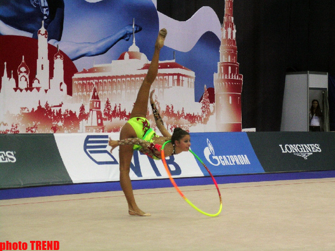 Azərbaycan gimnastları Moskvada keçirilən bədii gimnastika üzrə dünya çempionatında çıxış ediblər (FOTO)