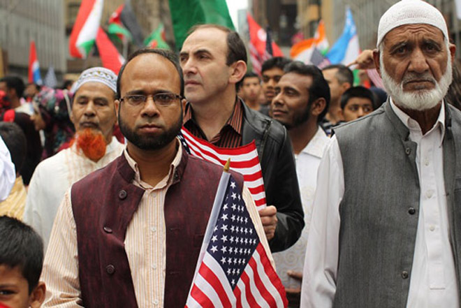 Парад мусульман в Нью-Йорке (фотосессия)